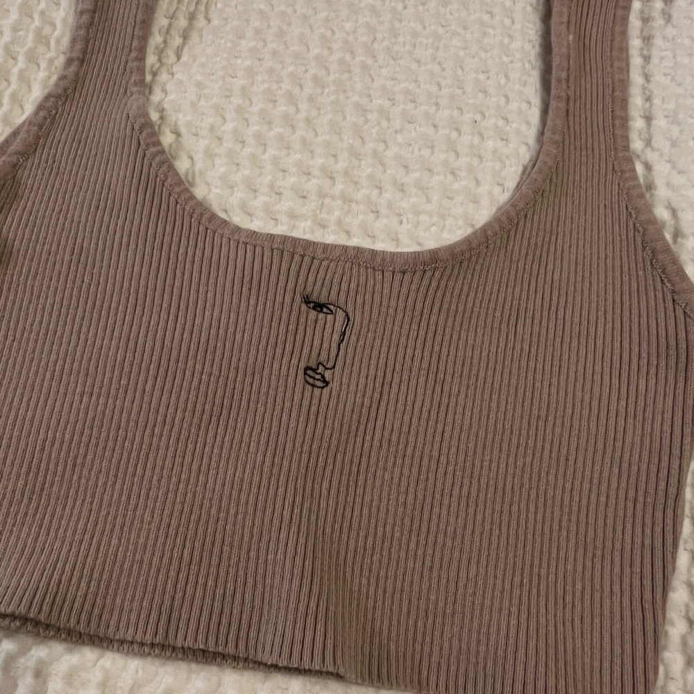 Forever 21 Ribbed Brown Crop Top - Picture 4 of 4
